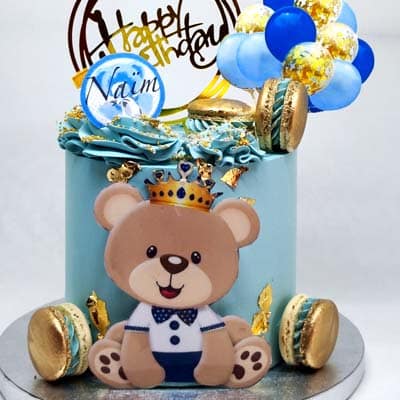 cake-design-anniversaire-garcon-ourson-bleu