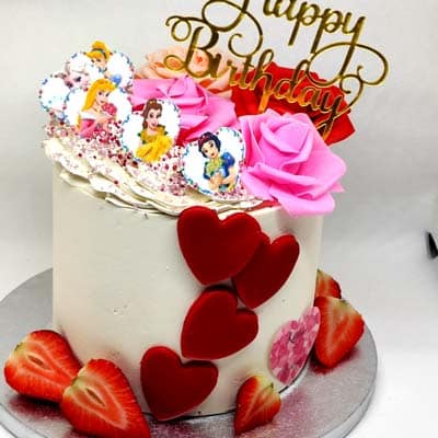 gateau-anniversaire-princesse-disney-coeur